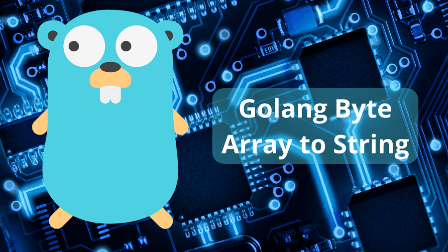 Golang Byte Array to String